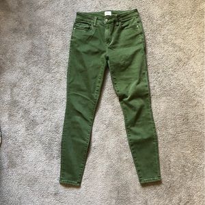 Wash Lab Olive Skinny Jean